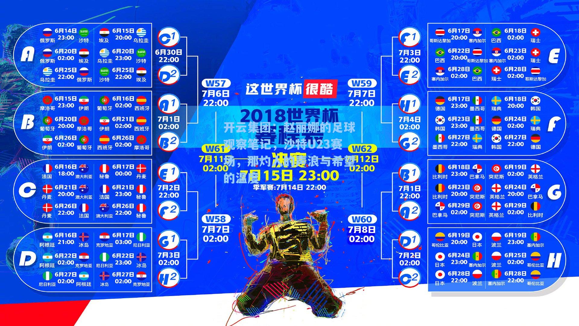 开云集团：赵丽娜的足球观察笔记，沙特U23赛场，那灼人的声浪与希望的温度